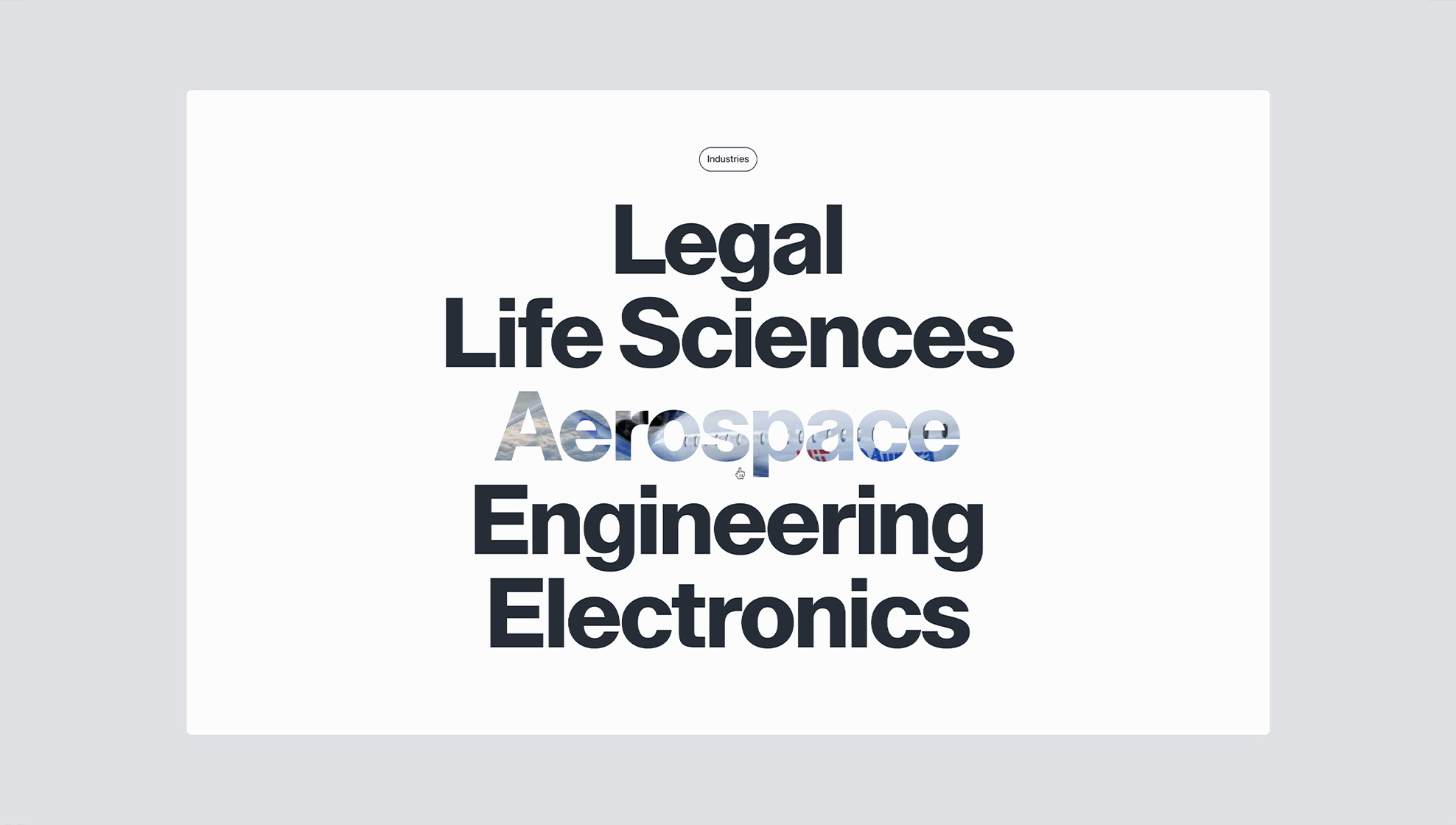 High Impact home page links