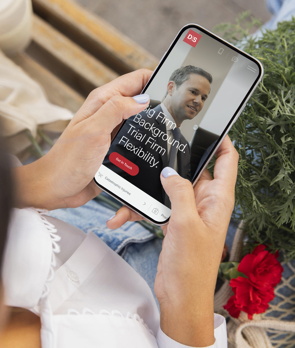 Dunn Sheehan bio page mobile mockup